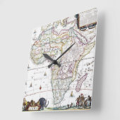 Kaart van Afrika | 1696 Vierkante Klok (Hoek)