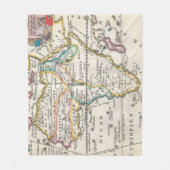  kaart van Afrika (1710) Fleece Deken (Voorkant)