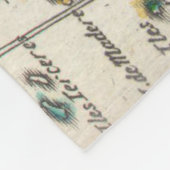  kaart van Afrika (1710) Fleece Deken (Hoek)