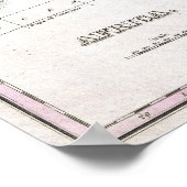  kaart van Afrika (1827) Poster (Hoek)