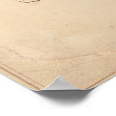 kaart van Afrika (1831) Poster (Hoek)