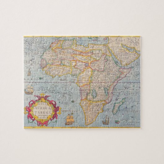 Kaart van Afrika 4 Legpuzzel (Horizontaal)