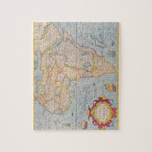 Kaart van Afrika 4 Legpuzzel (Verticaal)