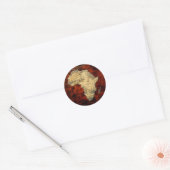 Kaart van Afrika Dark Continent Art Stickers (Envelop)