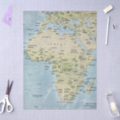 Kaart van Afrika Decoupage Tissuepapier (Craft)