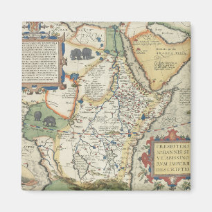 Kaart van Afrika en het Arabisch schiereiland Magneet