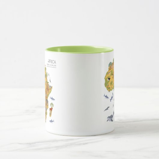 Kaart van Afrika | Flora en fauna Mok (Midden)