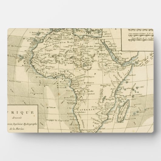 kaart van Afrika Fotoplaat (voorkant)