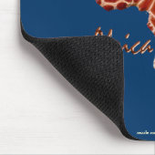 Kaart van Afrika, het donkere continent Muismat (Hoek)