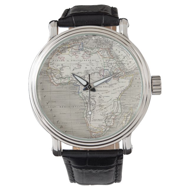  kaart van Afrika horloge (Voorkant)