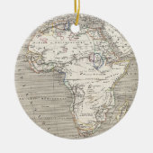 kaart van Afrika Keramisch Ornament (Voorkant)