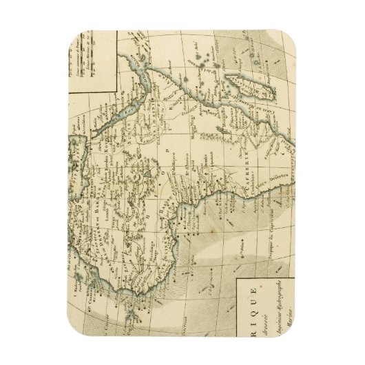  kaart van Afrika Magneet (Verticaal)