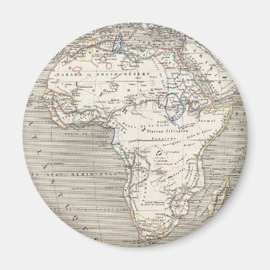 kaart van Afrika magneet (Voorkant)