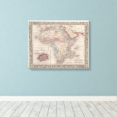 Kaart van Afrika met Sint-Helena Canvas Afdruk (Insitu (Houten vloer))