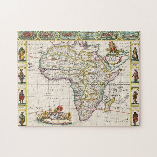 Kaart van Afrika | Nova Africa Legpuzzel (Horizontaal)