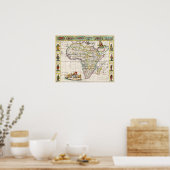 Kaart van Afrika | Nova Africa Poster (Keuken)