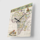 Kaart van Afrika | Nova Africa Vierkante Klok (Hoek)