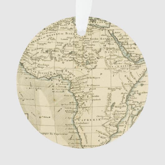  kaart van Afrika Ornament (voorkant)