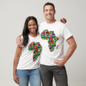 Kaart van Afrika T-shirt (Unisex)