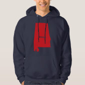 Kaart van Alabama Belong State Pride Hoodie (Voorkant)