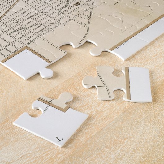  kaart van Albany NY (1895) Legpuzzel (Zijkant)