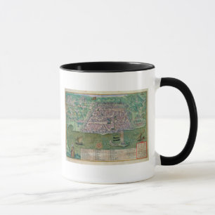 Kaart van Algiers, van "Civitates Orbis Terrarum" Mok