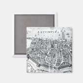 Kaart van Antwerpen Magneet (Voorkant / Achterkant)