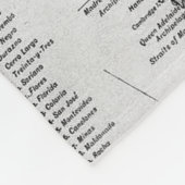 kaart van Argentinië (1911) Fleece Deken (Hoek)