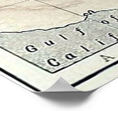  kaart van Arizona (1911) Poster (Hoek)