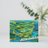Kaart van Arkansas (Staand voorkant)