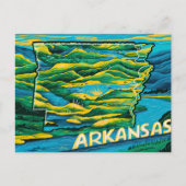 Kaart van Arkansas (Voorkant)