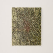 kaart van Atlanta (1892) Legpuzzel (Verticaal)