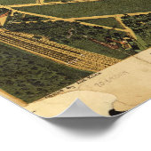  kaart van Atlanta (1892) Poster (Hoek)