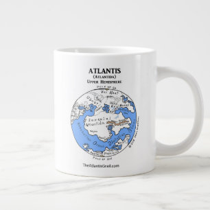 Kaart van Atlantis - Beide Halfronden - Jumbo Mok