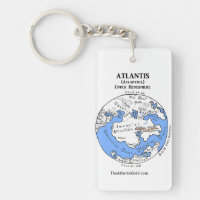 Kaart van Atlantis - Beide Hemispheres - Sleutelha