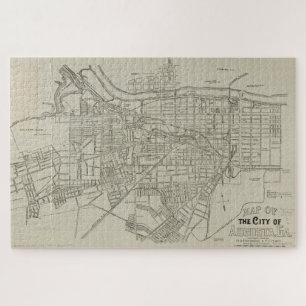 kaart van Augusta GA (1913) Legpuzzel