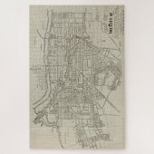 kaart van Augusta GA (1913) Legpuzzel (Verticaal)