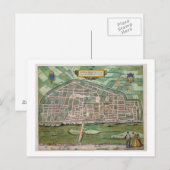 Kaart van Aurelia, van "Civitates Orbis Terrarum" (Voorkant / Achterkant)