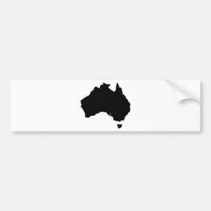 Kaart van Australië Bumpersticker