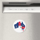 Kaart van Australië Magneet (Insitu (Vaatwasser))