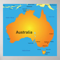 Kaart van Australië