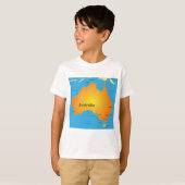 Kaart van Australië T-shirt (Voorkant volledig)