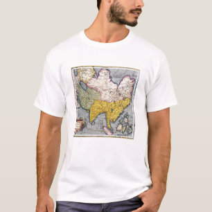 kaart van Azië 1580 T-shirt