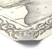  kaart van Azië (1855) Poster (Hoek)