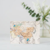 Kaart van Azië | Tijd in Kublai Khan (Staand voorkant)