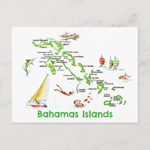 Kaart van Bahama-eilanden