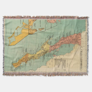  kaart van Baja California (1899) Deken