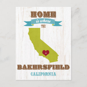 Kaart van Bakersfield, Californië - Home Is Where