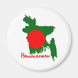 Kaart van Bangladesh Magneet