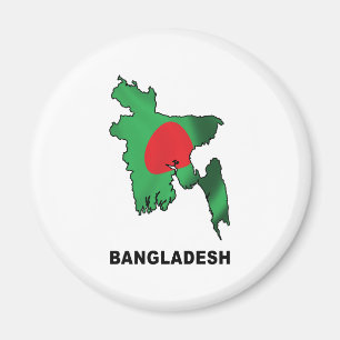 Kaart van Bangladesh Magneet
